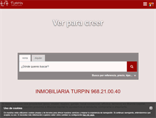 Tablet Screenshot of inmobiliariaturpin.com